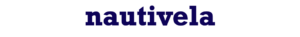 NAUTIVELA written in deep blue on a white background. NAUIVELA is an authorised partner of Nauticspares and Noval Yacht