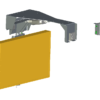 NL3153 exterior ceiling TV lift for yachts. Compact 24V motorized system for 32” TVs with 180° manual swivel, ideal for hard tops.
