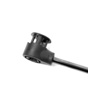 EFBS004P plastic ball socket for gas spring – top view of the OPEN / LOCK quick-release cap